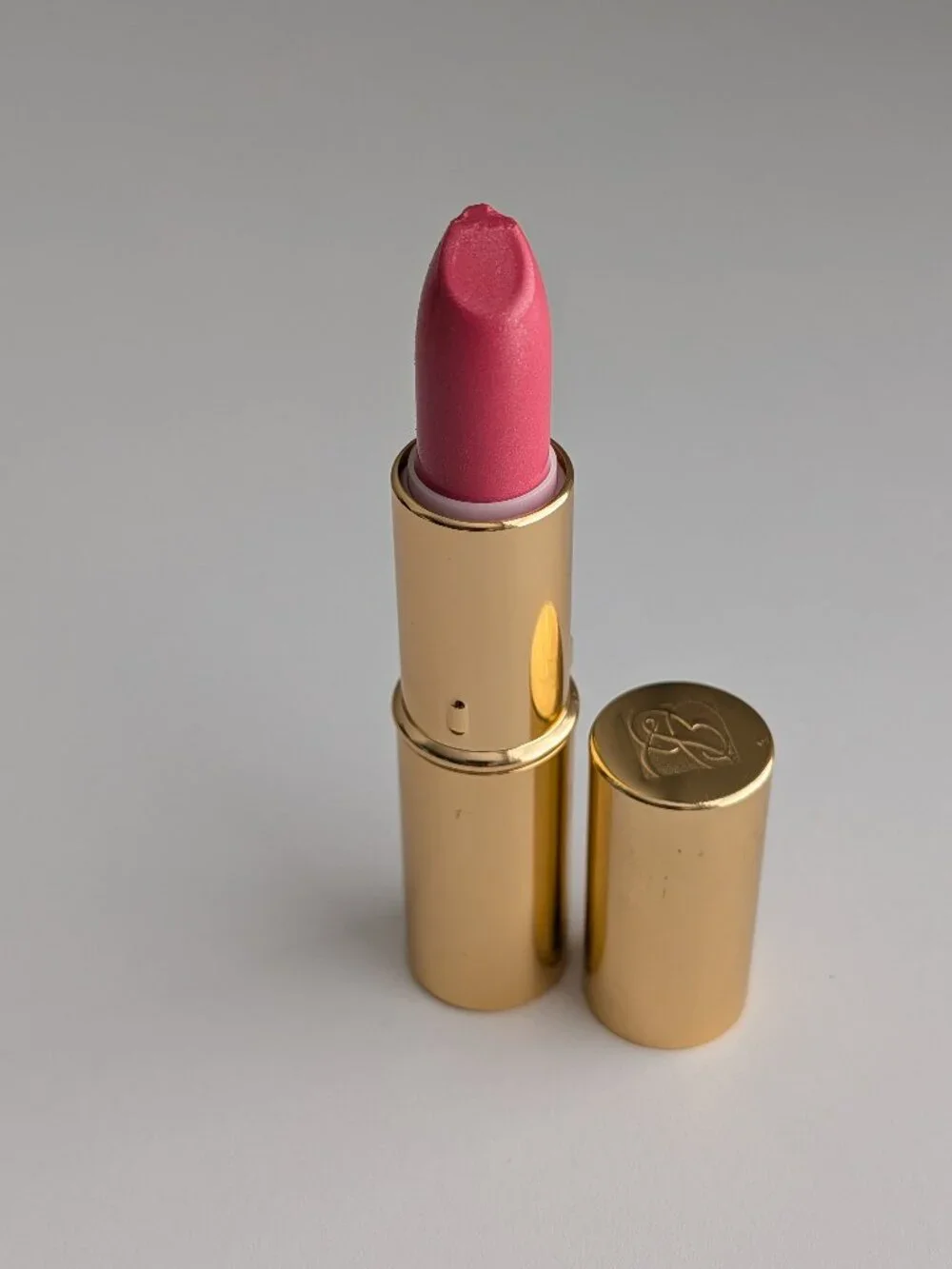 Estee Lauder Signature Hydra Lustre Lipstick PINK CHAMPAGNE 03 Gold Tip Dent New